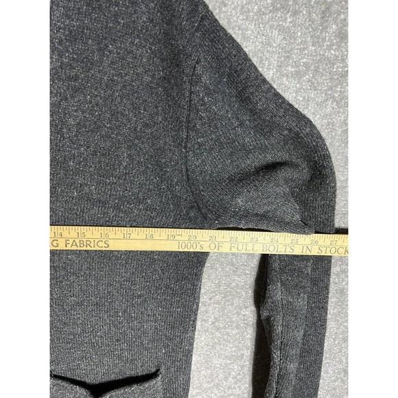French Connection Wool Blend Button Up Cardigan Sweater Womens Size Medium Gray - Picture 13 of 14